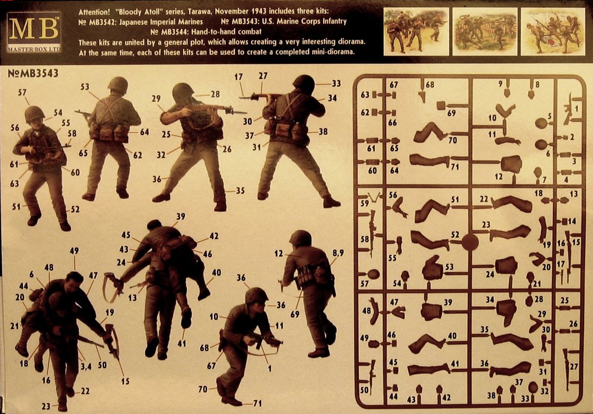 U.S. Marine Corps Infantry, Tarawa, November 1943 (Bloody Atoll series) (1:35)