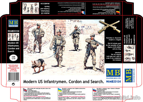 Modern US infantrymen – Cordon and Search (1:35)