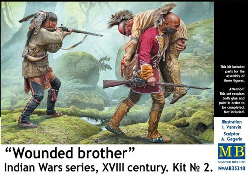 Wounded brother – Indian Wars series, XVIII century, Kit No. 2 (1:35)