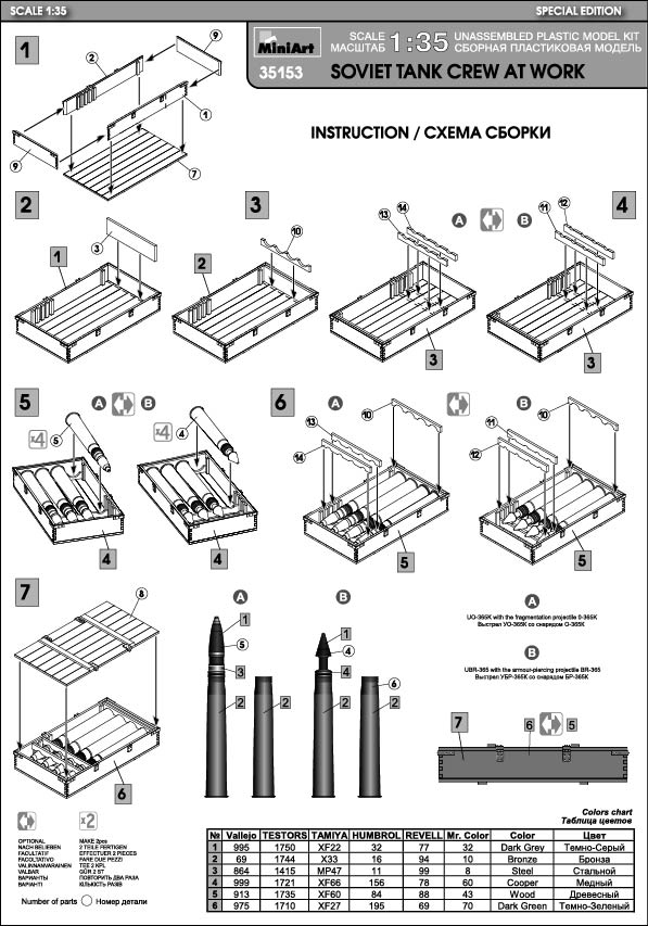 Soviet Tank Crew at Work (1:35)