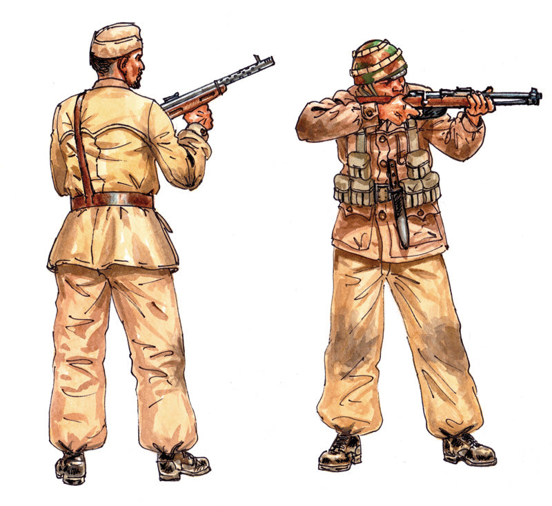 Italian Paratroopers combat group